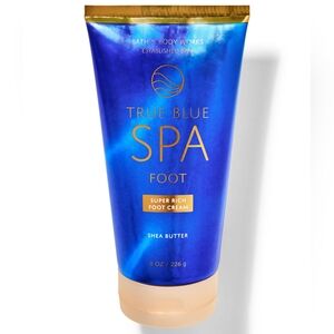Bath & Body Works True Blue Spa Super Rich Foot Cream 8oz NEW